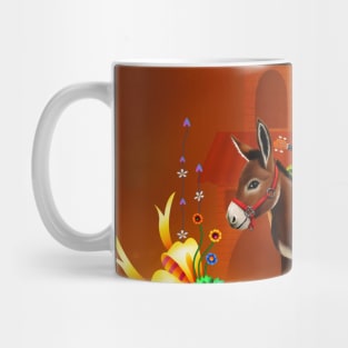 Funny mexican cactus with hat and donkey Mug